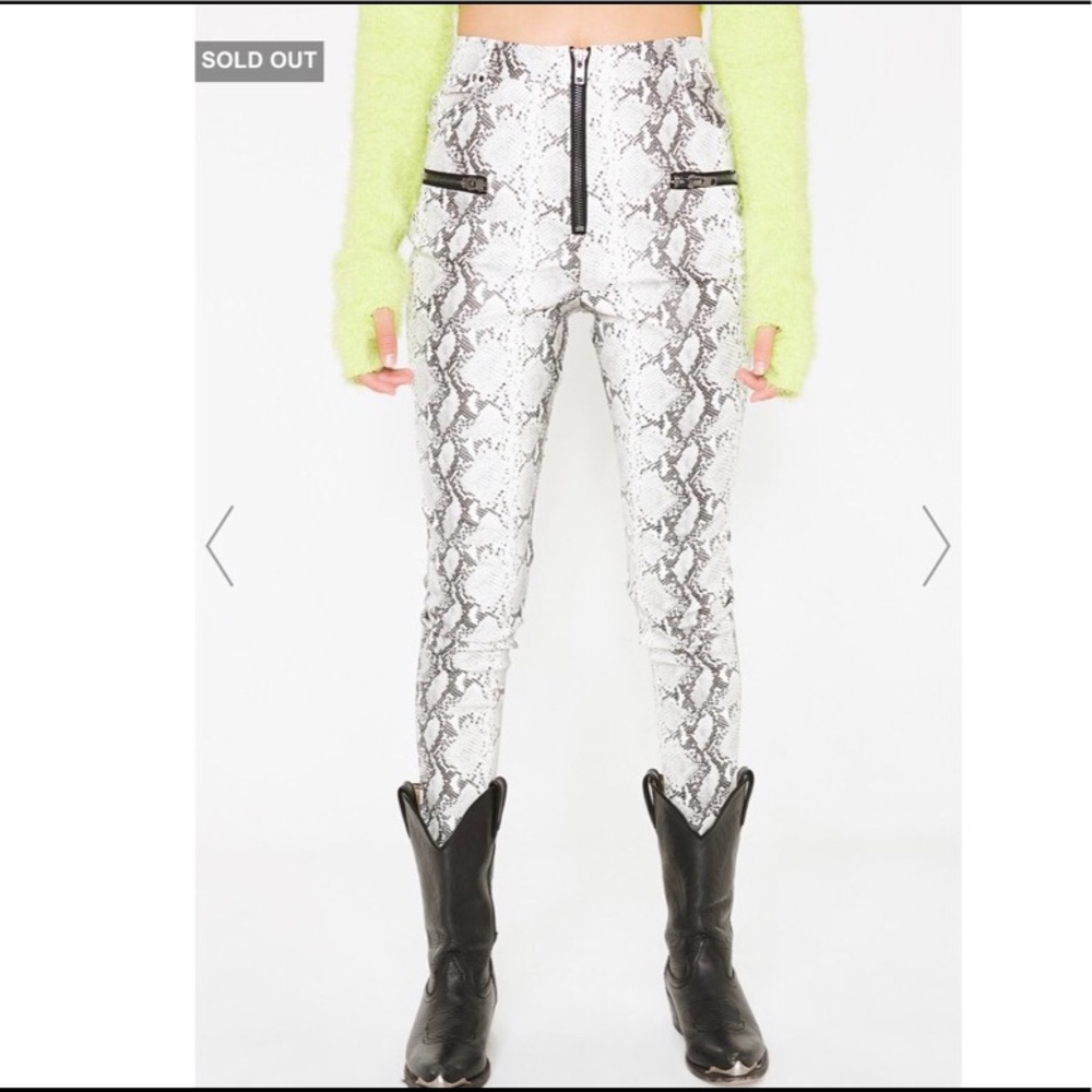 Honey punch snake print pants